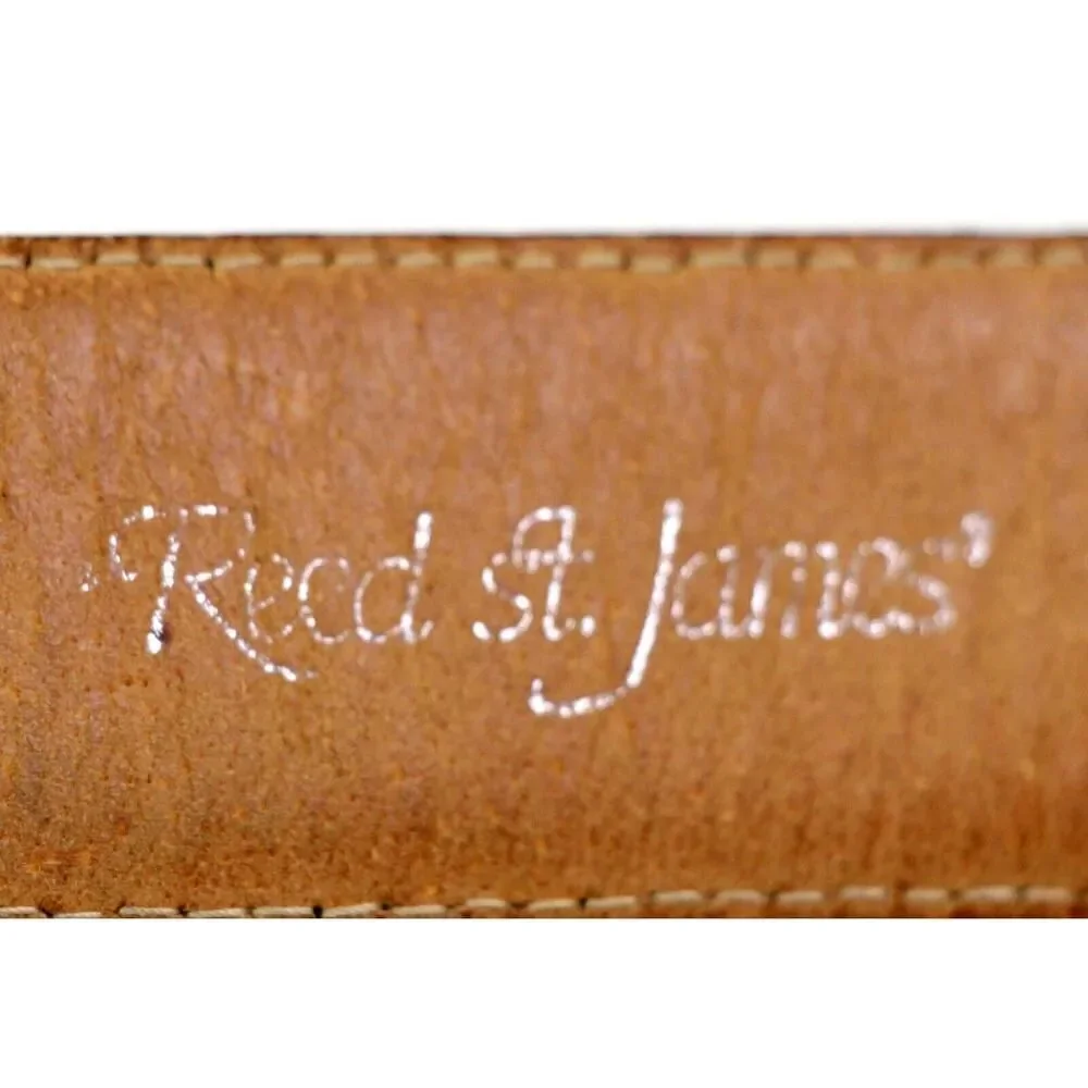 Reed St. James BLACK GENUINE LEATHER 1 1/8